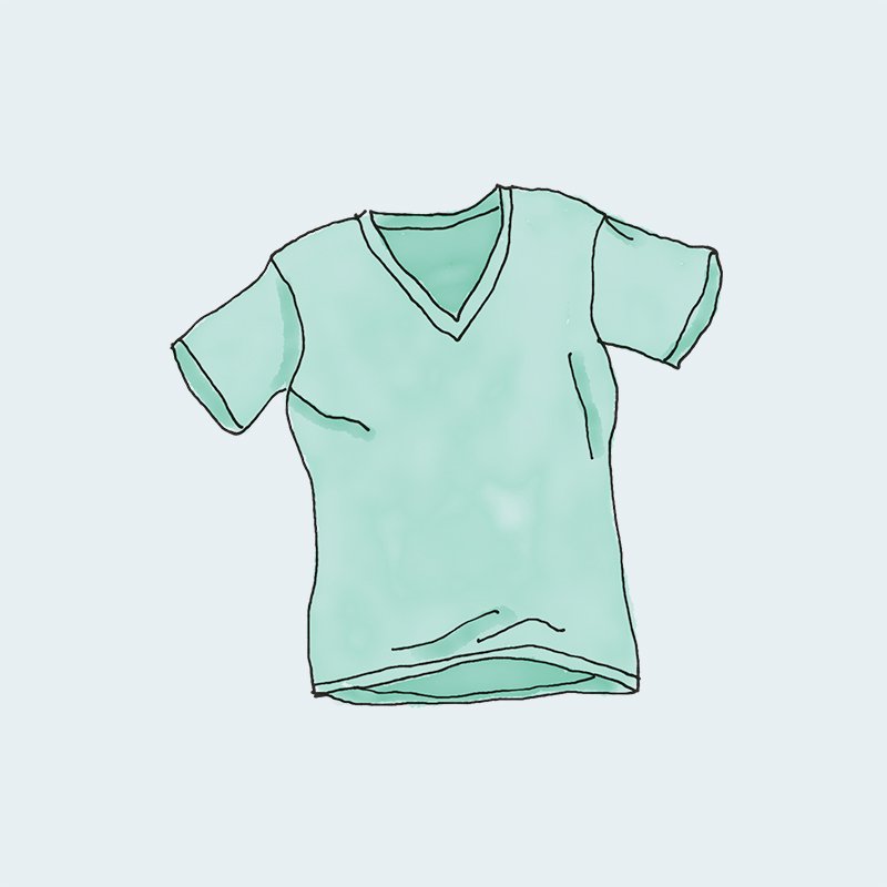 V-Neck T-Shirt - 이미지 2